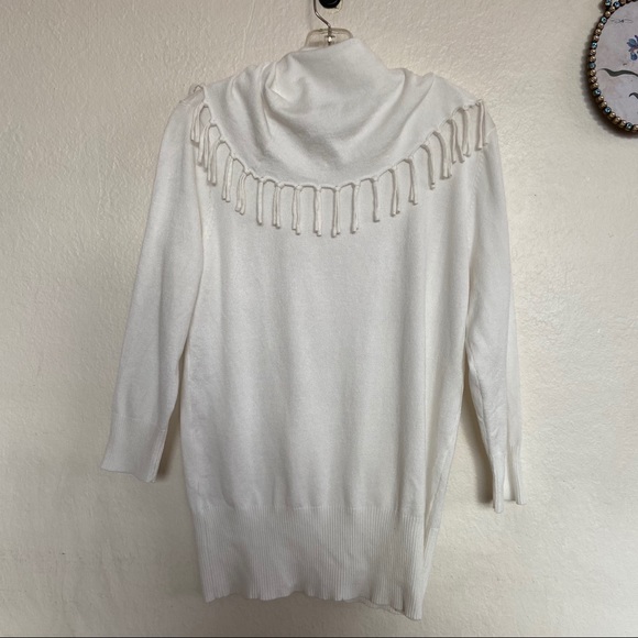 Cowl Neck Fringe Sweater - Picture 6 of 9